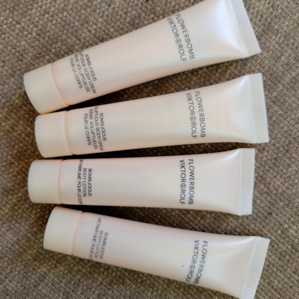 NEW Flowerbomb body cream and lotion sample /travel size